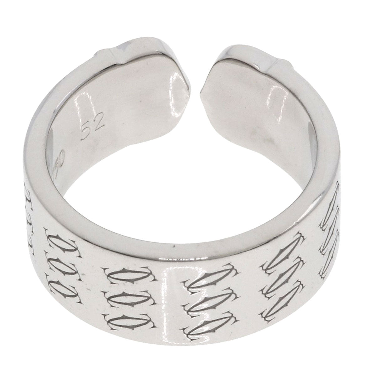 CARTIER 2C 2000 Christmas Limited #52 Ring K18 White Gold Ladies [Used]