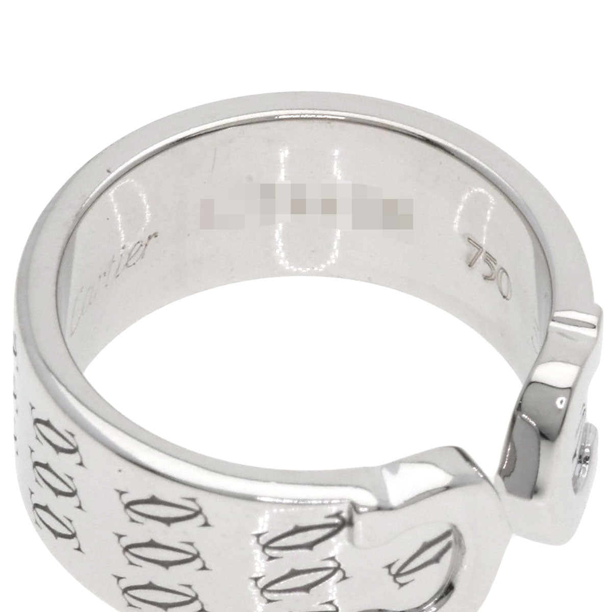 CARTIER 2C 2000 Christmas Limited #52 Ring K18 White Gold Ladies [Used]