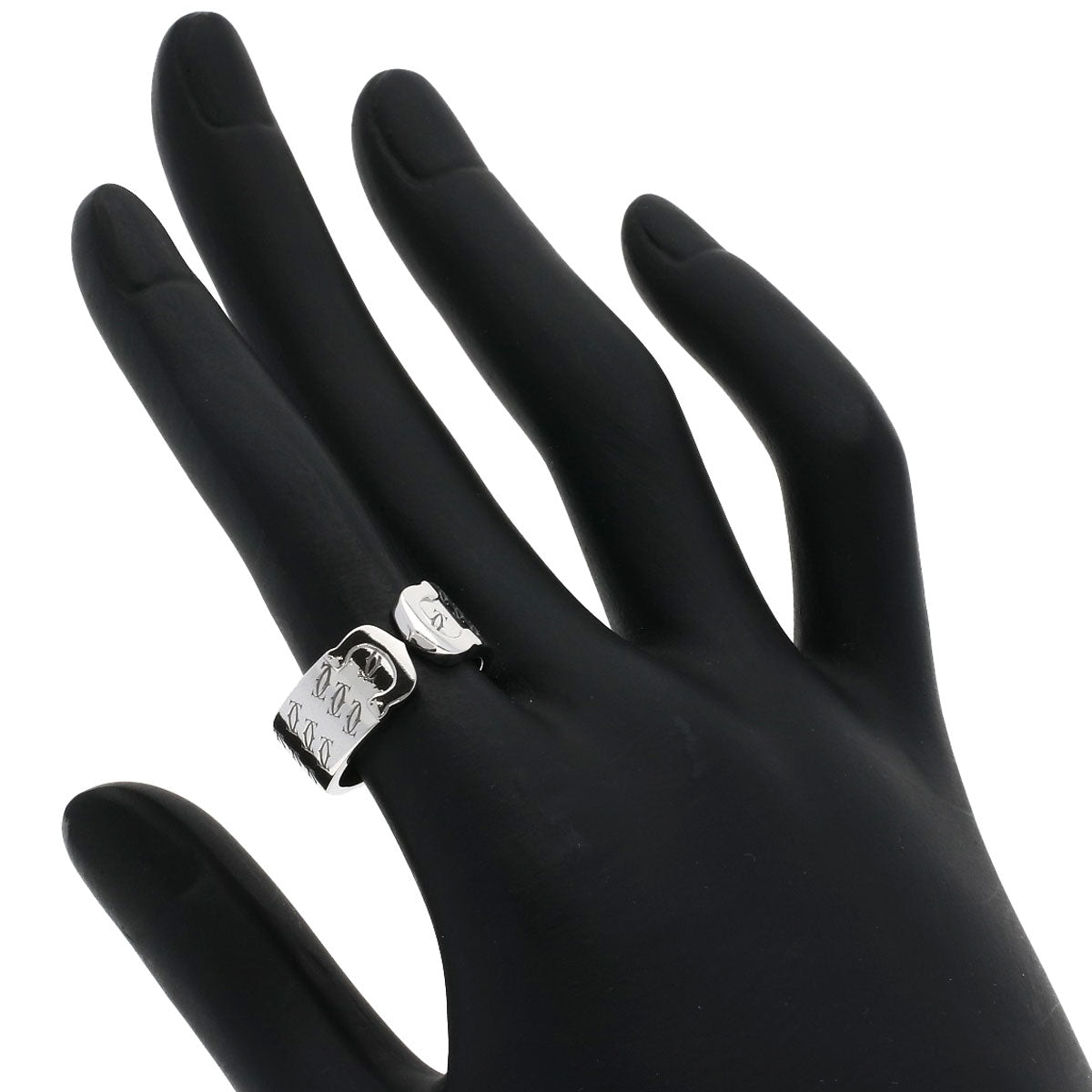 CARTIER 2C 2000 Christmas Limited #52 Ring K18 White Gold Ladies [Used]