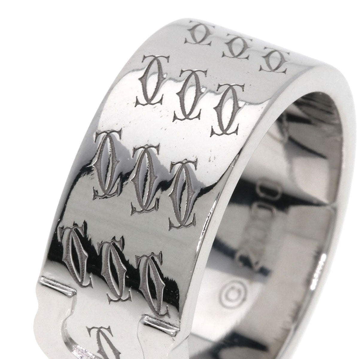 CARTIER 2C 2000 Christmas Limited #52 Ring K18 White Gold Ladies [Used]