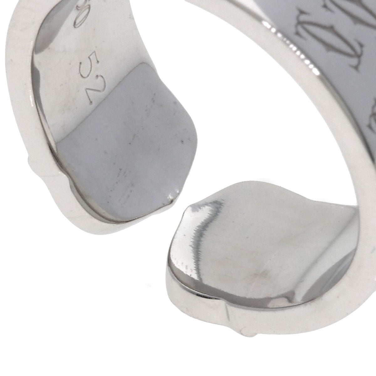 CARTIER 2C 2000 Christmas Limited #52 Ring K18 White Gold Ladies [Used]