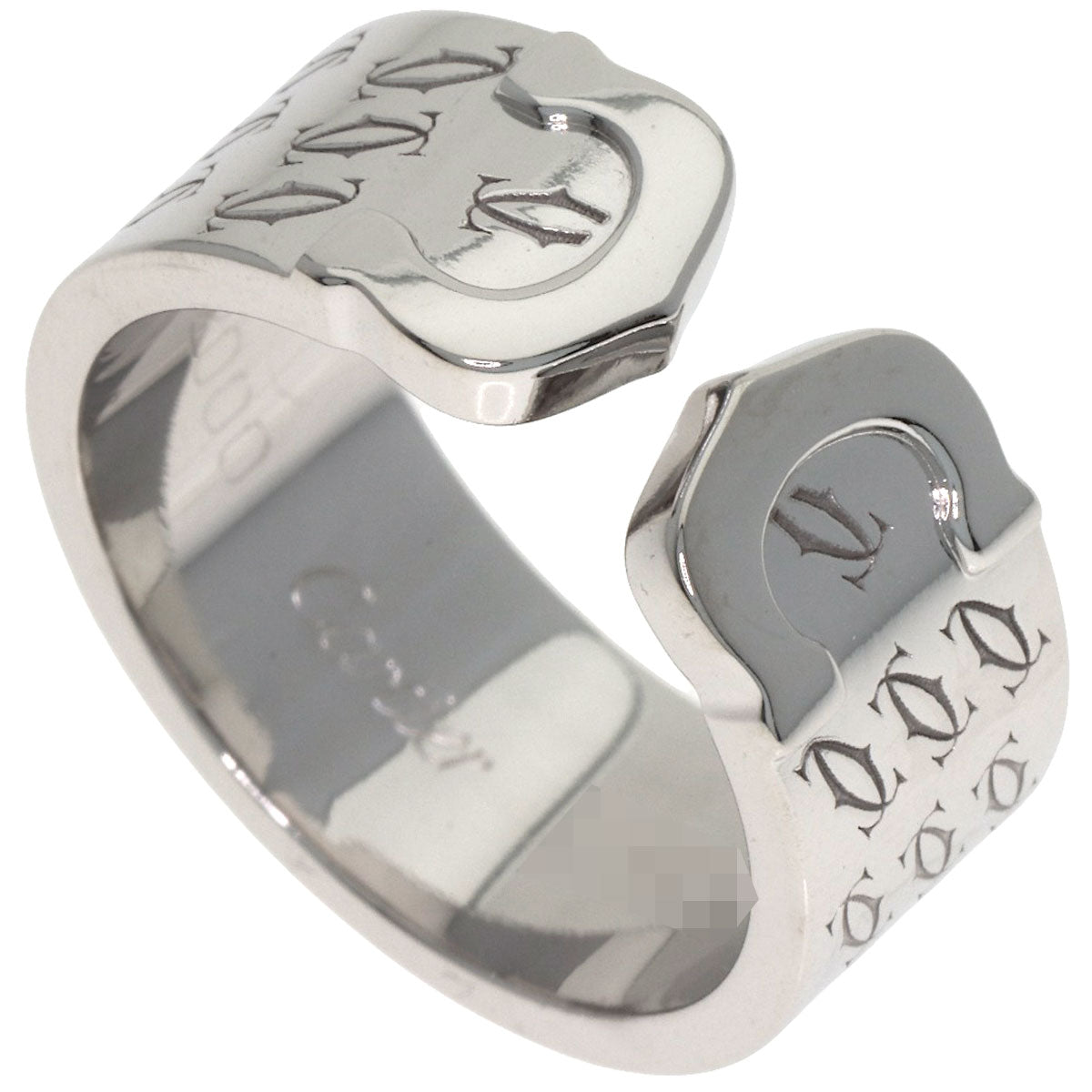CARTIER 2C 2000 Christmas Limited #51 Ring K18 White Gold Ladies [Used]