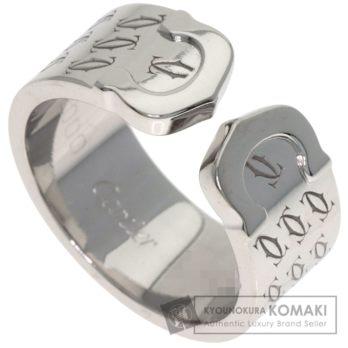 CARTIER 2C 2000 Christmas Limited #51 Ring K18 White Gold Ladies [Used]