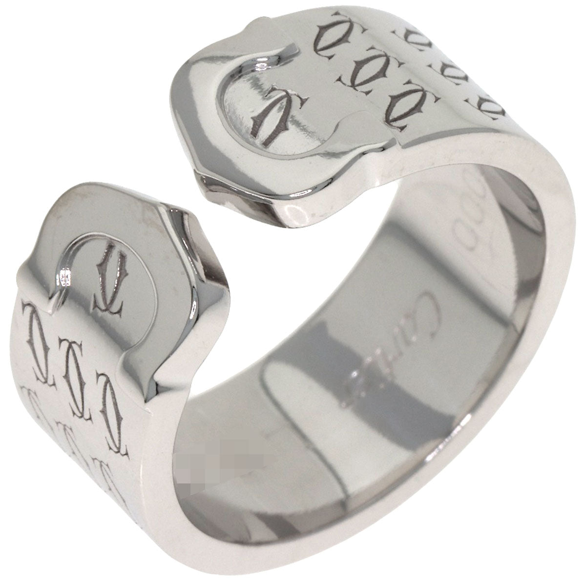 CARTIER 2C 2000 Christmas Limited #51 Ring K18 White Gold Ladies [Used]