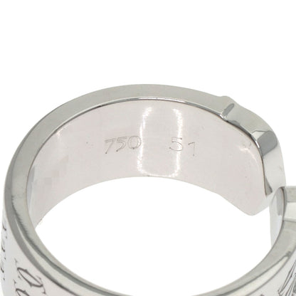 CARTIER 2C 2000 Christmas Limited #51 Ring K18 White Gold Ladies [Used]