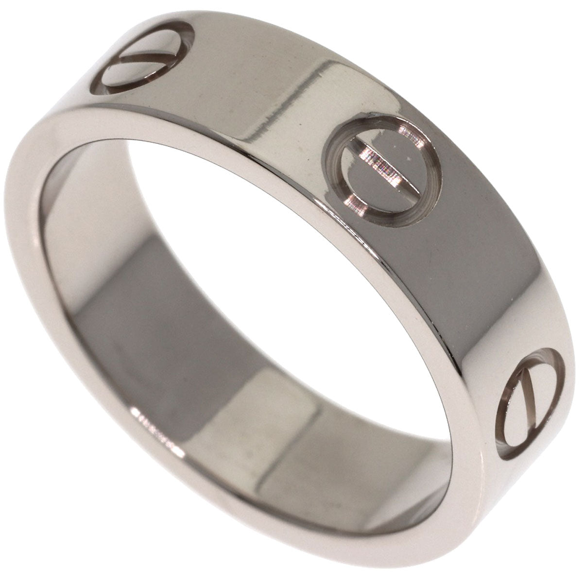 CARTIER love ring #53 Ring K18 White Gold Ladies [Used]