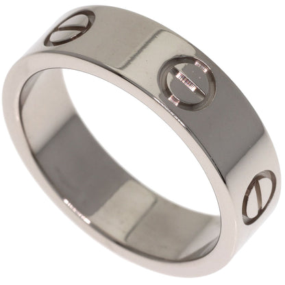 CARTIER love ring #53 Ring K18 White Gold Ladies [Used]