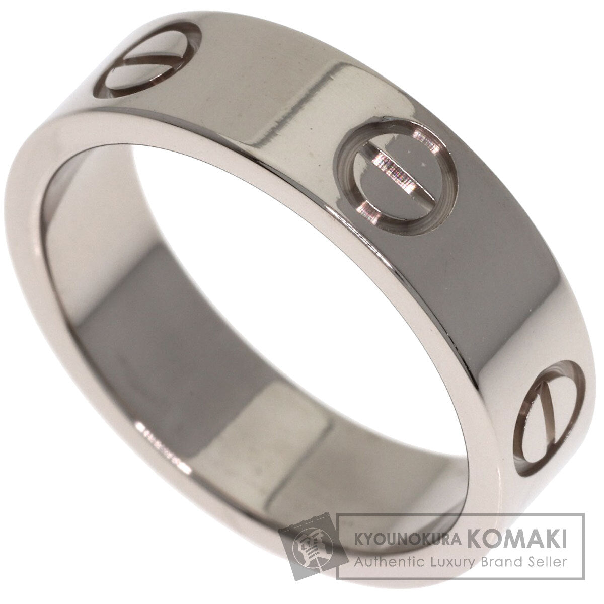 CARTIER love ring #53 Ring K18 White Gold Ladies [Used]