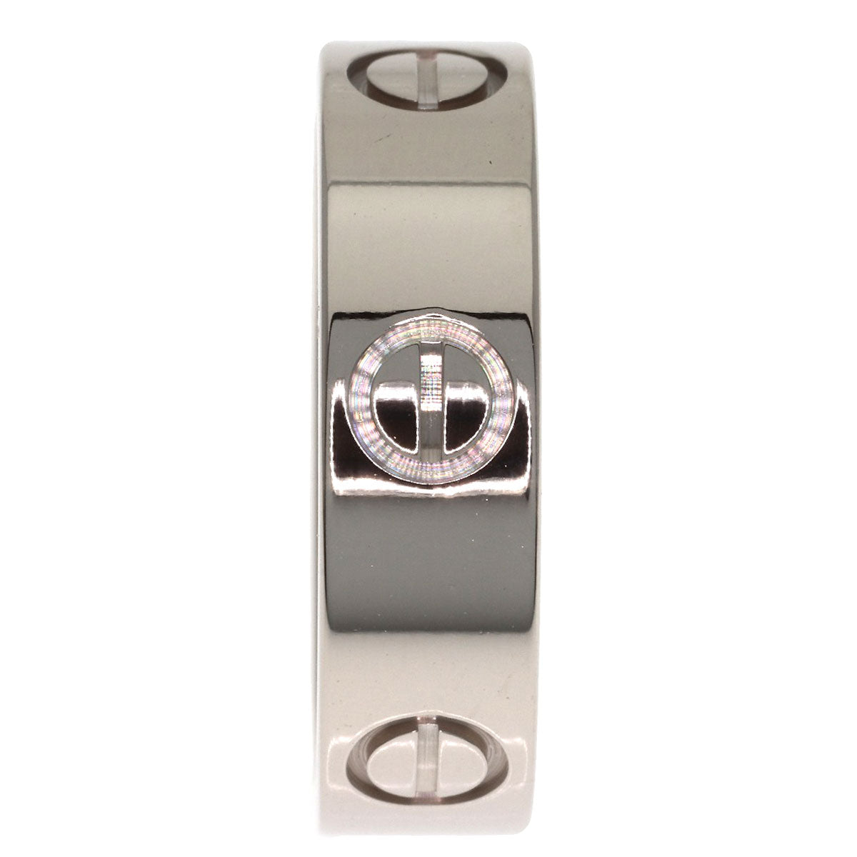 CARTIER love ring #53 Ring K18 White Gold Ladies [Used]