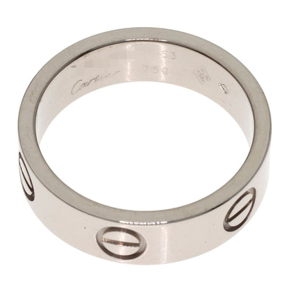 CARTIER love ring #53 Ring K18 White Gold Ladies [Used]