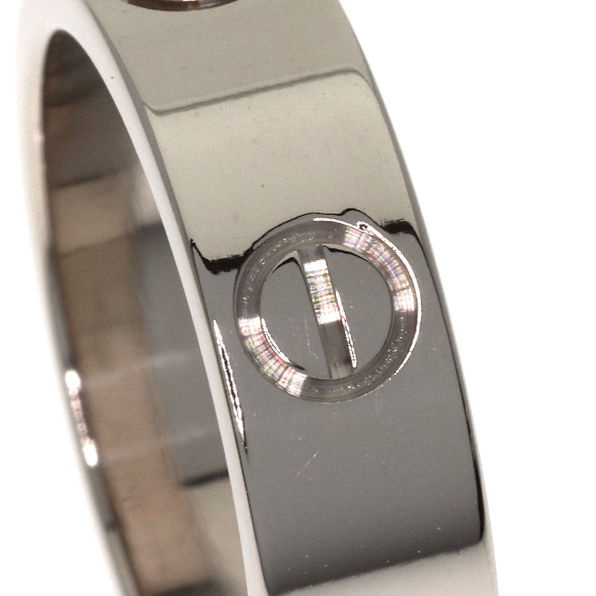 CARTIER love ring #53 Ring K18 White Gold Ladies [Used]