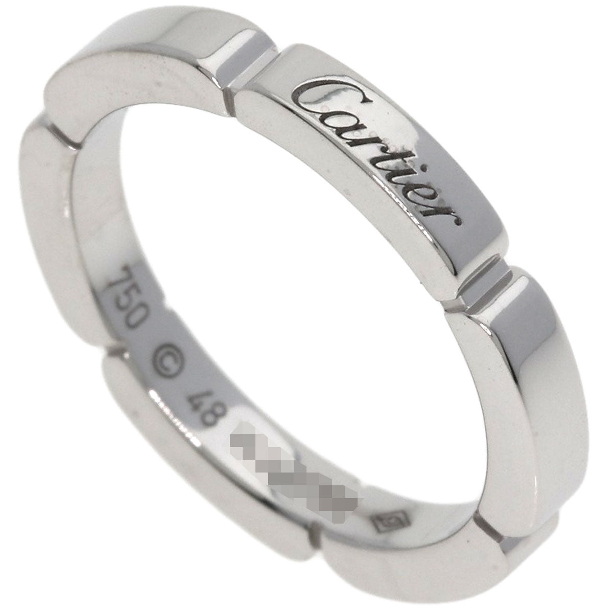 CARTIER Maillon PANTHERE #48 Ring K18 White Gold Ladies [Used]