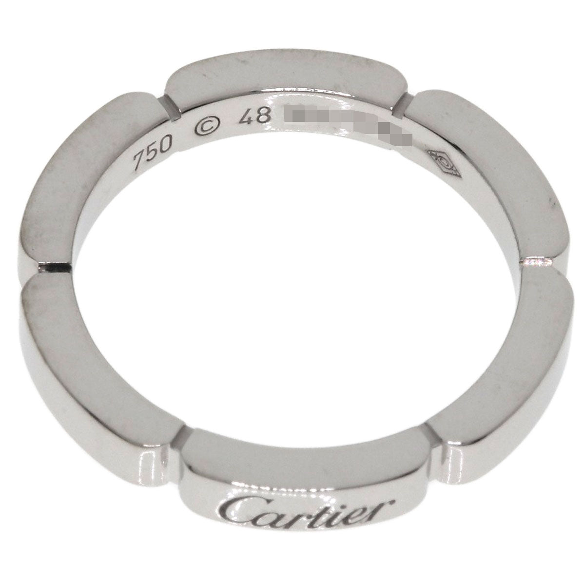 CARTIER Maillon PANTHERE #48 Ring K18 White Gold Ladies [Used]