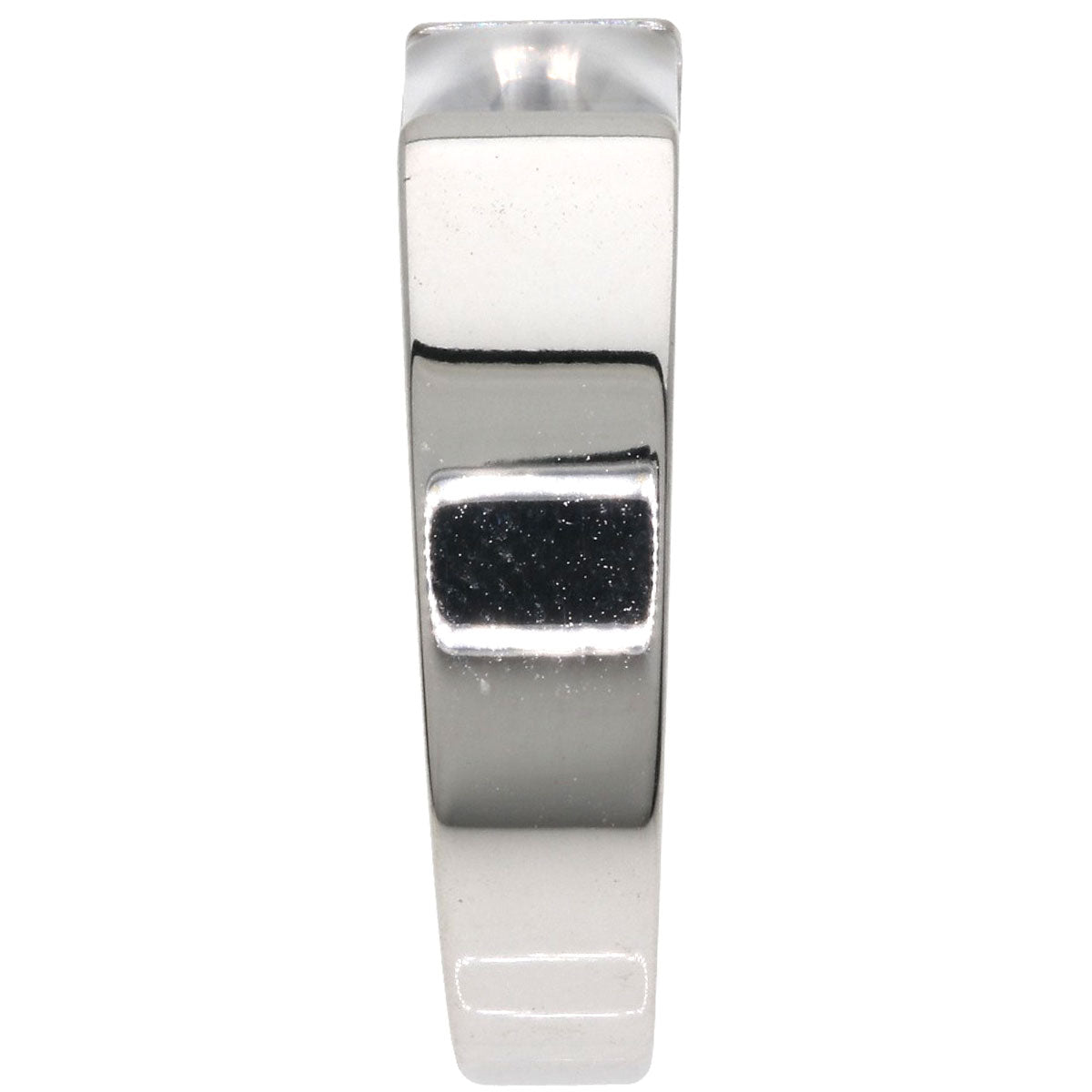 CARTIER Tank Moonstone #51 Ring K18 White Gold Ladies [Used]