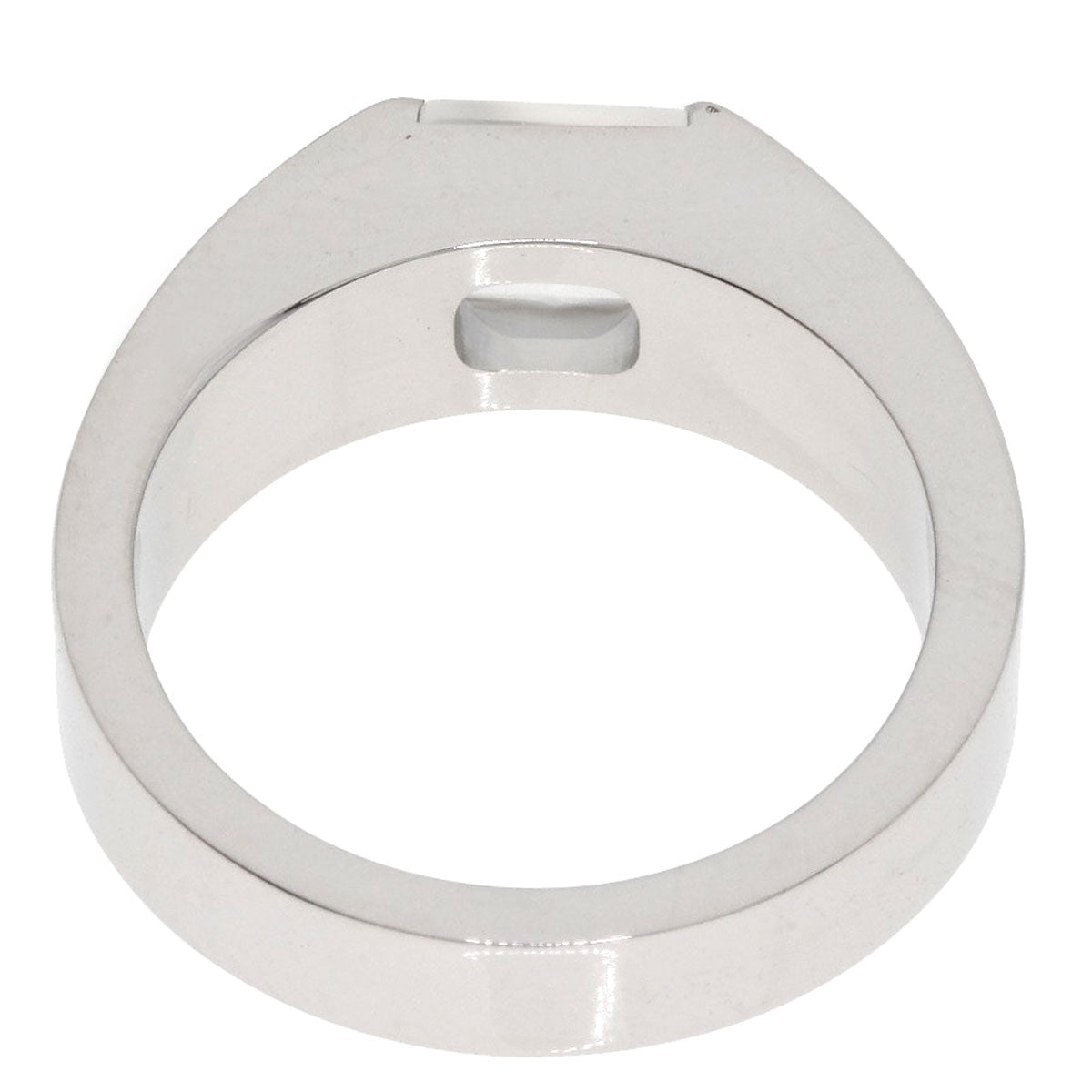 CARTIER Tank Moonstone #51 Ring K18 White Gold Ladies [Used]
