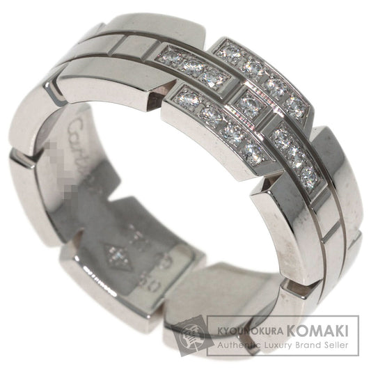 CARTIER Tank Française SM #50 Ring K18 White Gold Ladies [Used]