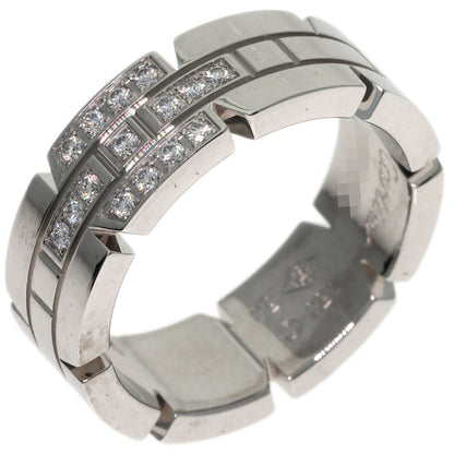 CARTIER Tank Française SM #50 Ring K18 White Gold Ladies [Used]