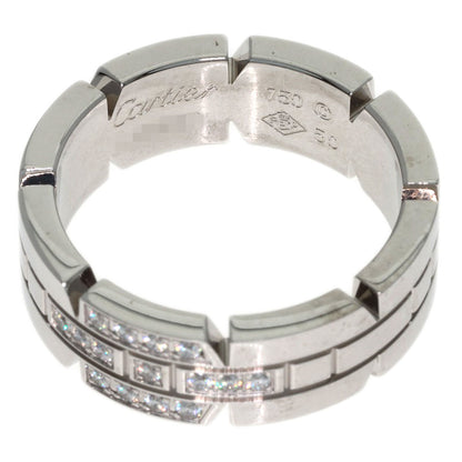 CARTIER Tank Française SM #50 Ring K18 White Gold Ladies [Used]