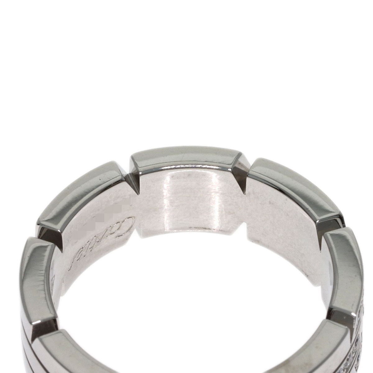 CARTIER Tank Française SM #50 Ring K18 White Gold Ladies [Used]