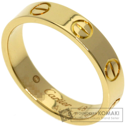 CARTIER mini love ring #48 Ring K18 Yellow Gold Ladies [Used]