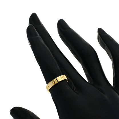 CARTIER mini love ring #48 Ring K18 Yellow Gold Ladies [Used]