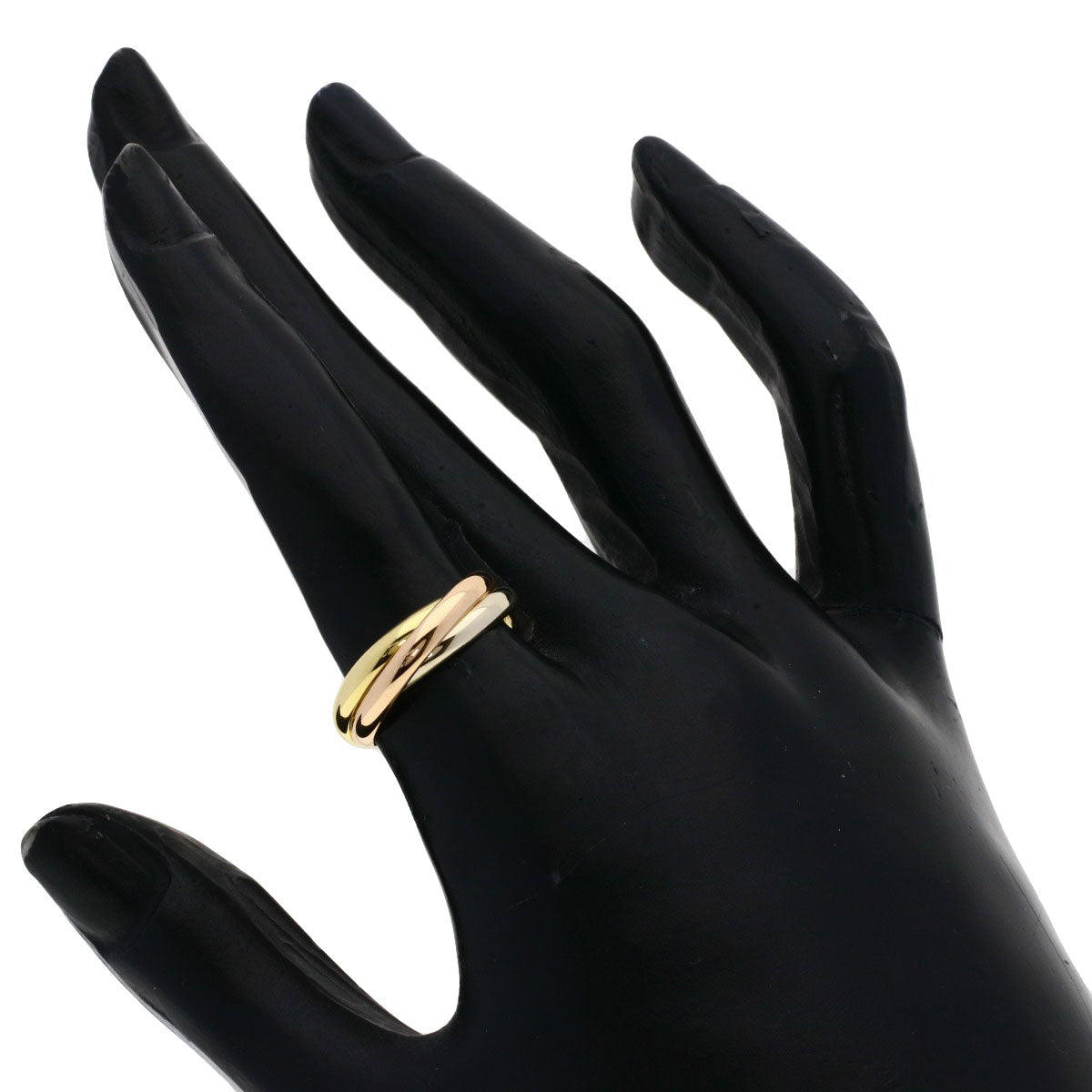 CARTIER Trinity SM #51 Ring K18 Yellow Gold 18K Pink GoldLadies [Used]