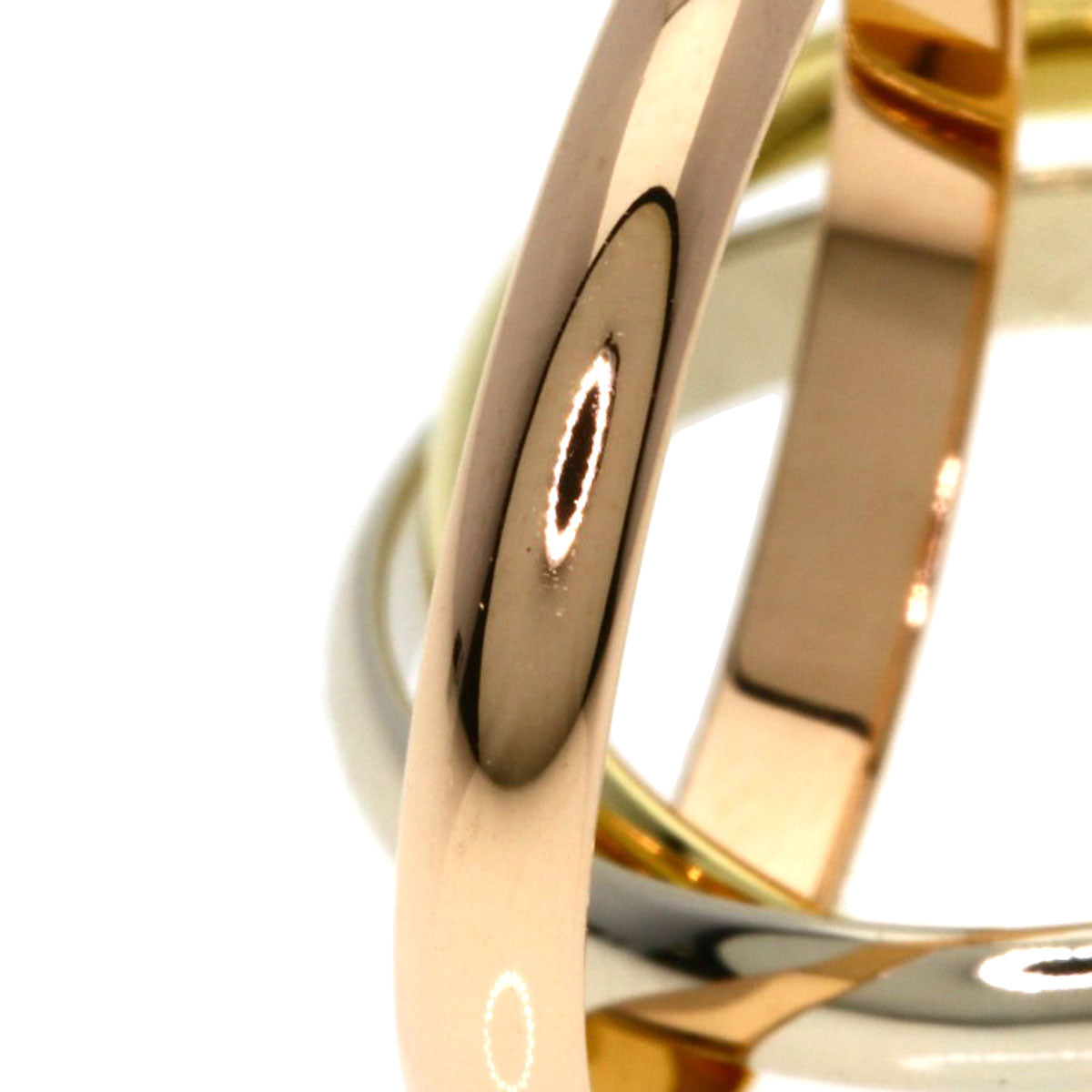CARTIER Trinity SM #51 Ring K18 Yellow Gold 18K Pink GoldLadies [Used]