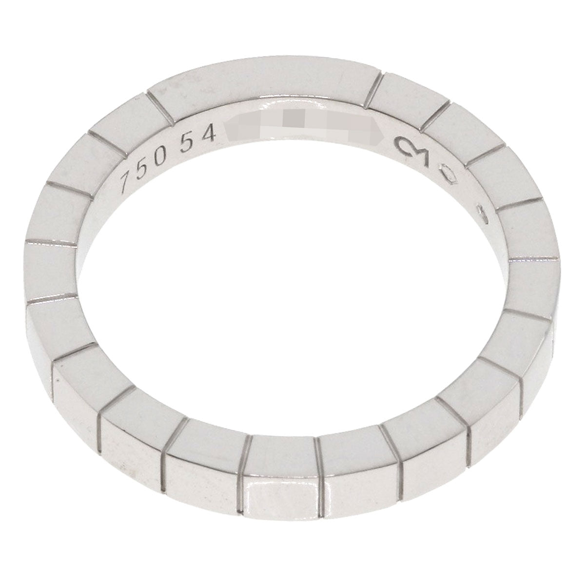 CARTIER Laniere # 54 Ring K18 White Gold Ladies [Used]