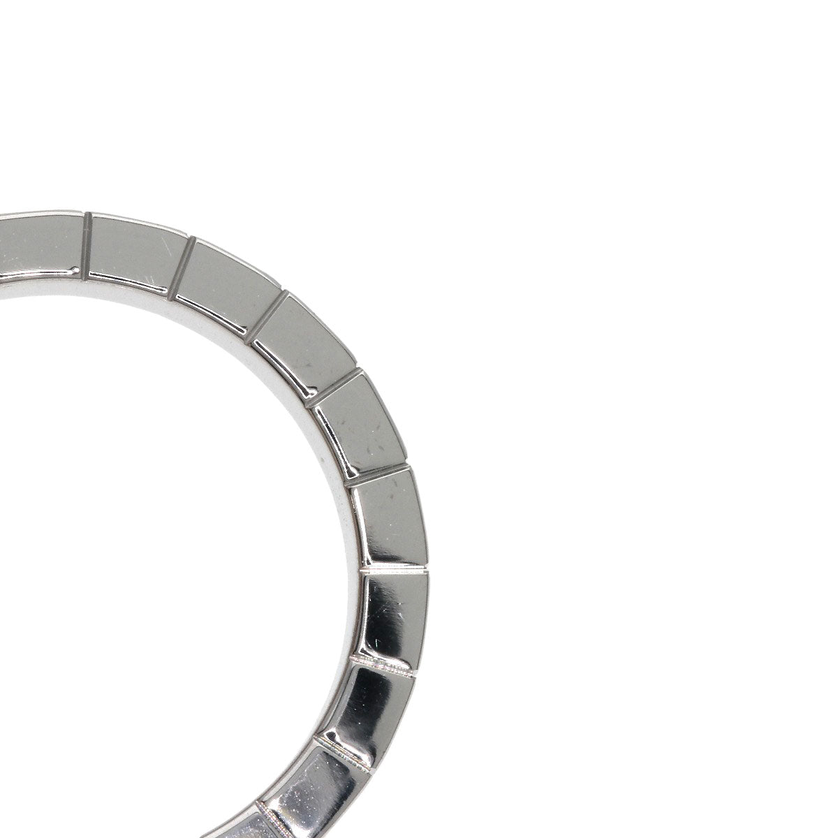CARTIER Laniere # 54 Ring K18 White Gold Ladies [Used]