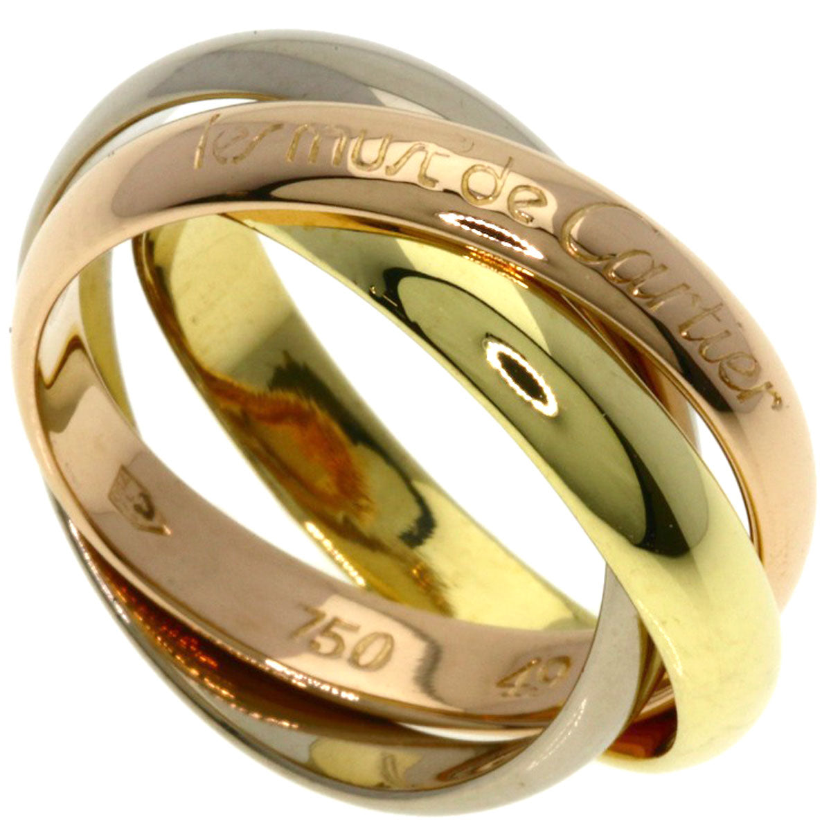 CARTIER Trinity #49 Ring K18 Yellow Gold K18 White GoldLadies [Used]