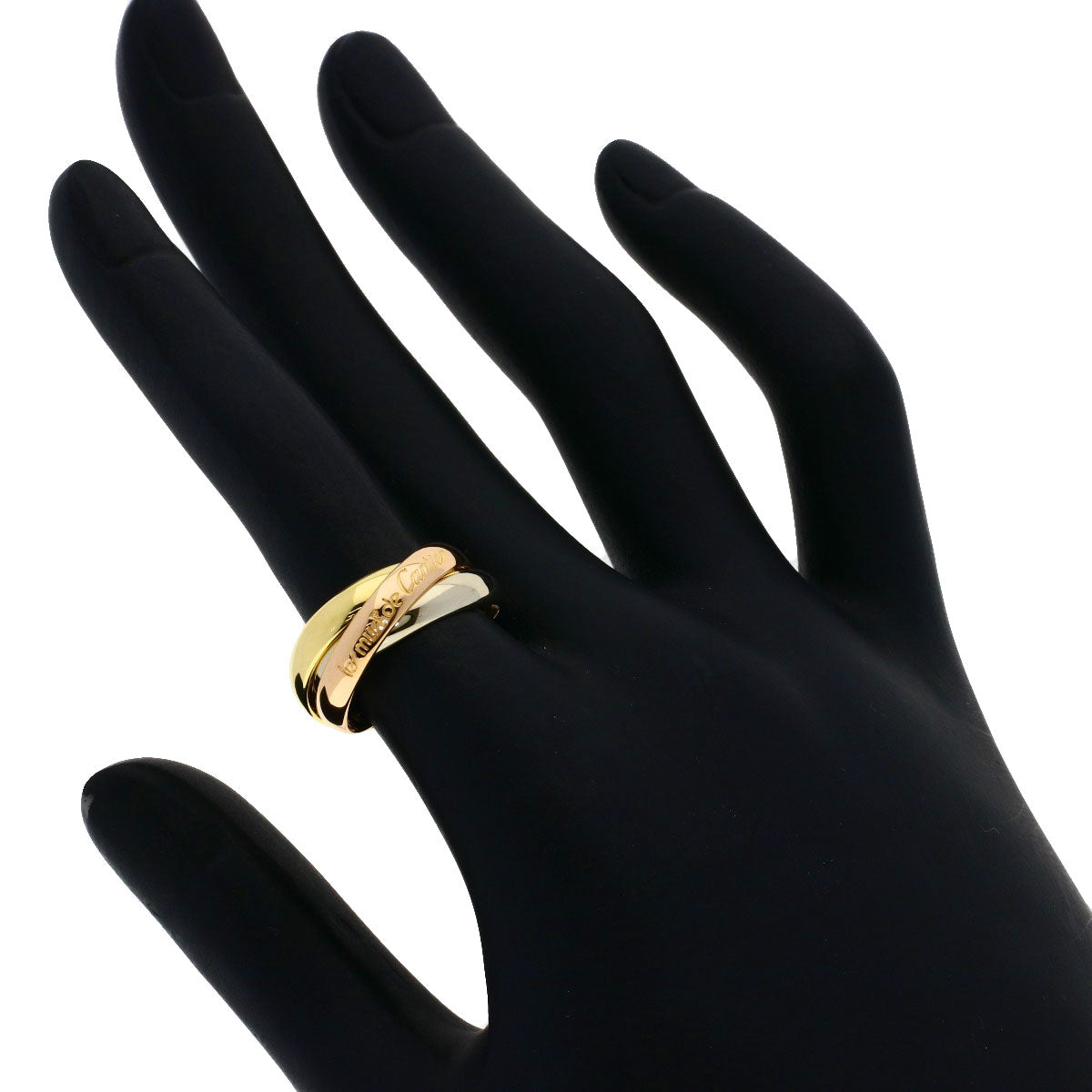 CARTIER Trinity #50 Ring K18 Yellow Gold 18K Pink GoldLadies [Used]