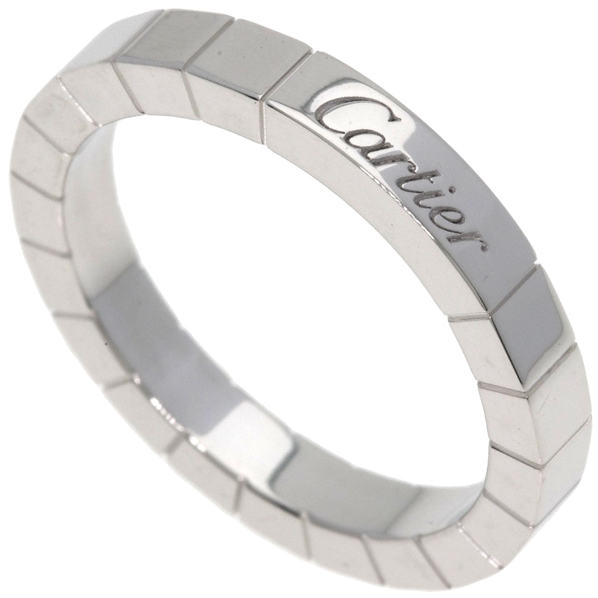 CARTIER Lanier # 55 Ring K18 White Gold Ladies [Used]