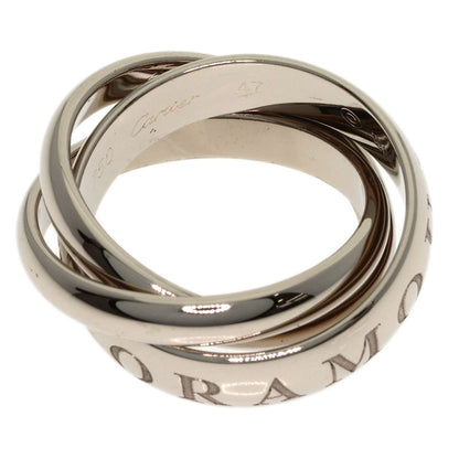 CARTIER Trinity 1998 Christmas Limited Edition #47 Ring K18 White Gold Ladies [Used]