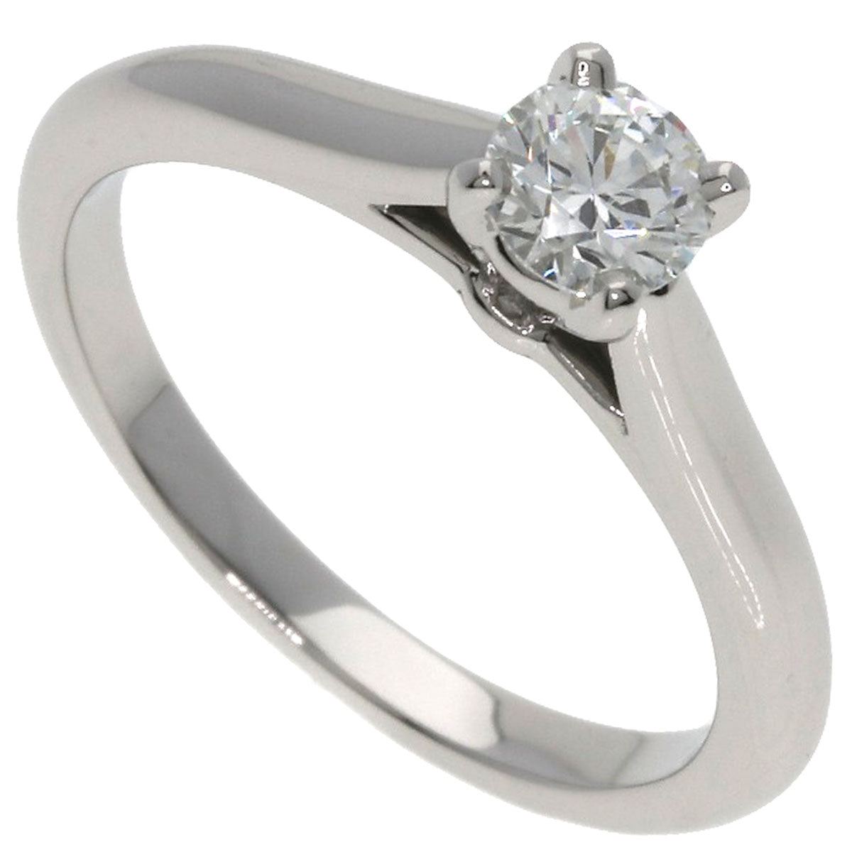 CARTIER Solitaire Diamond #48 G-VS2-EX Ring Platinum PT950 Ladies [Used]