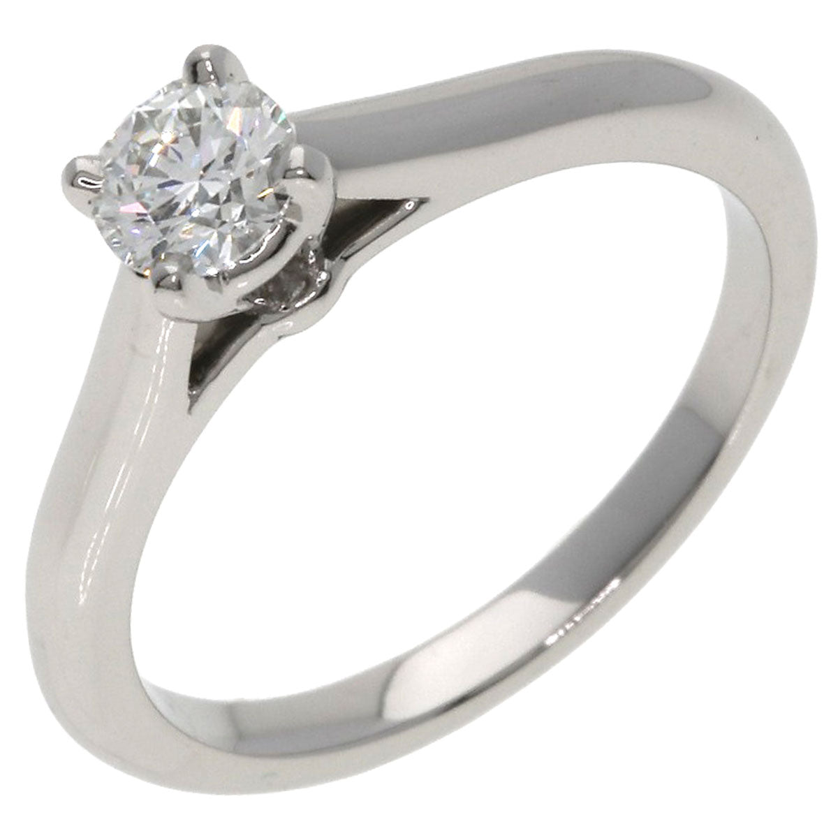 CARTIER Solitaire Diamond #48 G-VS2-EX Ring Platinum PT950 Ladies [Used]