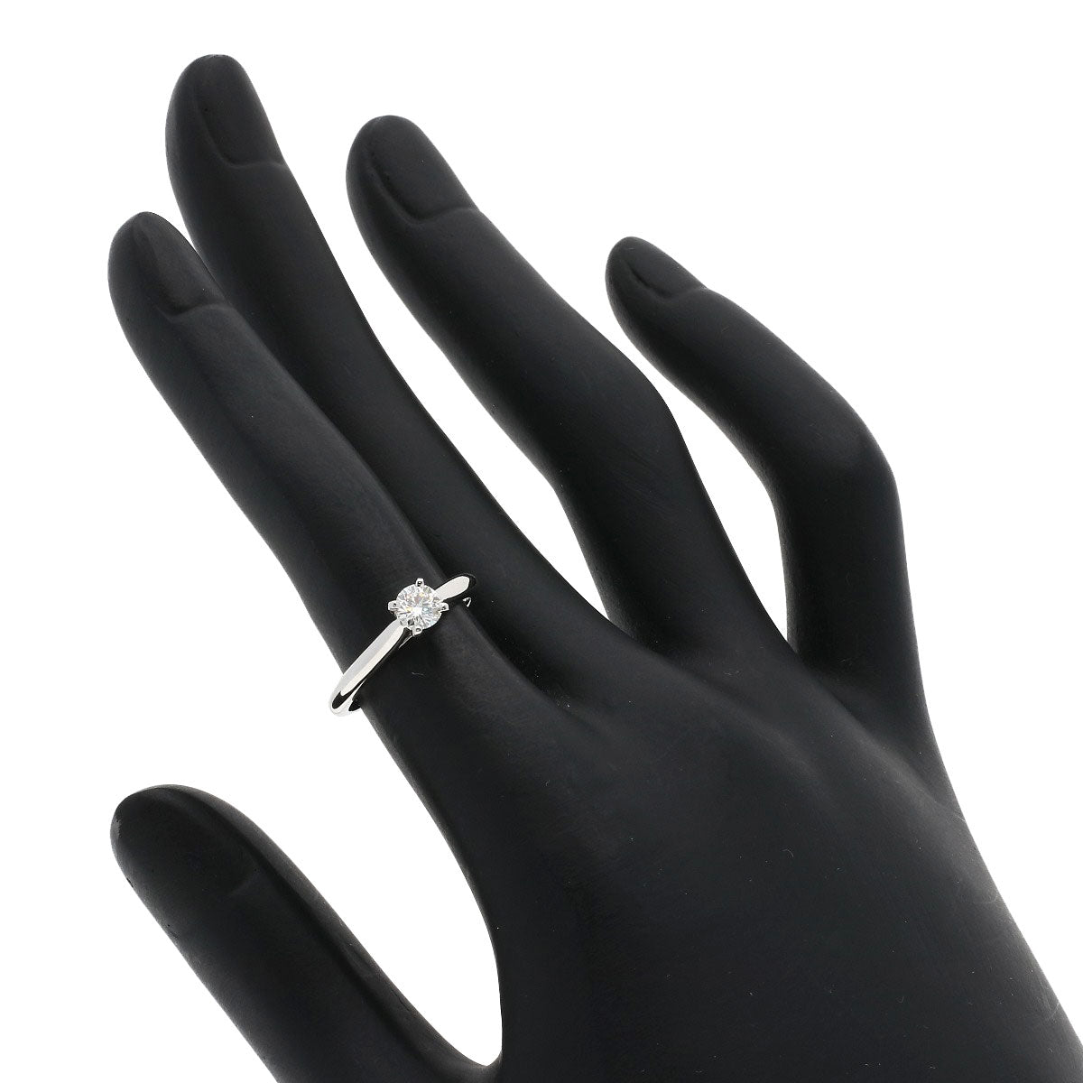 CARTIER Solitaire Diamond #48 G-VS2-EX Ring Platinum PT950 Ladies [Used]