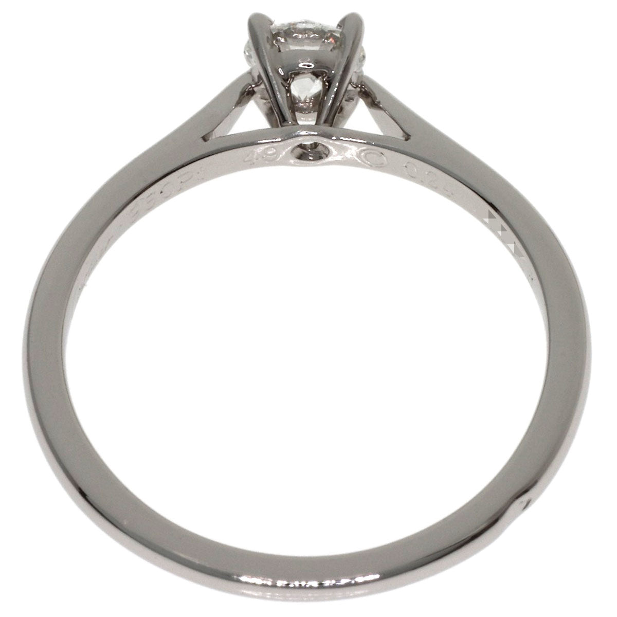 CARTIER Solitaire Diamond # 49 Ring Platinum PT950 Ladies [Used]