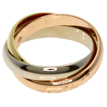 CARTIER Trinity #51 Ring K18 Yellow Gold 18K Pink GoldLadies [Used]