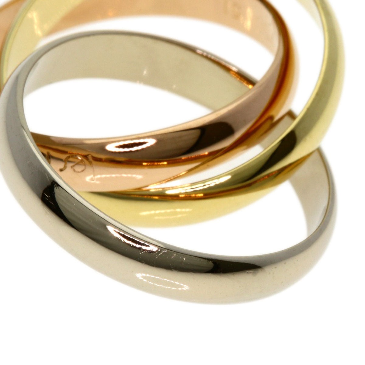 CARTIER Trinity #51 Ring K18 Yellow Gold 18K Pink GoldLadies [Used]