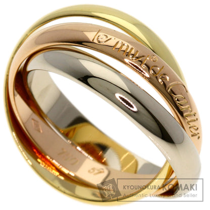 CARTIER Trinity #57 Ring K18 Yellow Gold 18K Pink GoldLadies [Used]