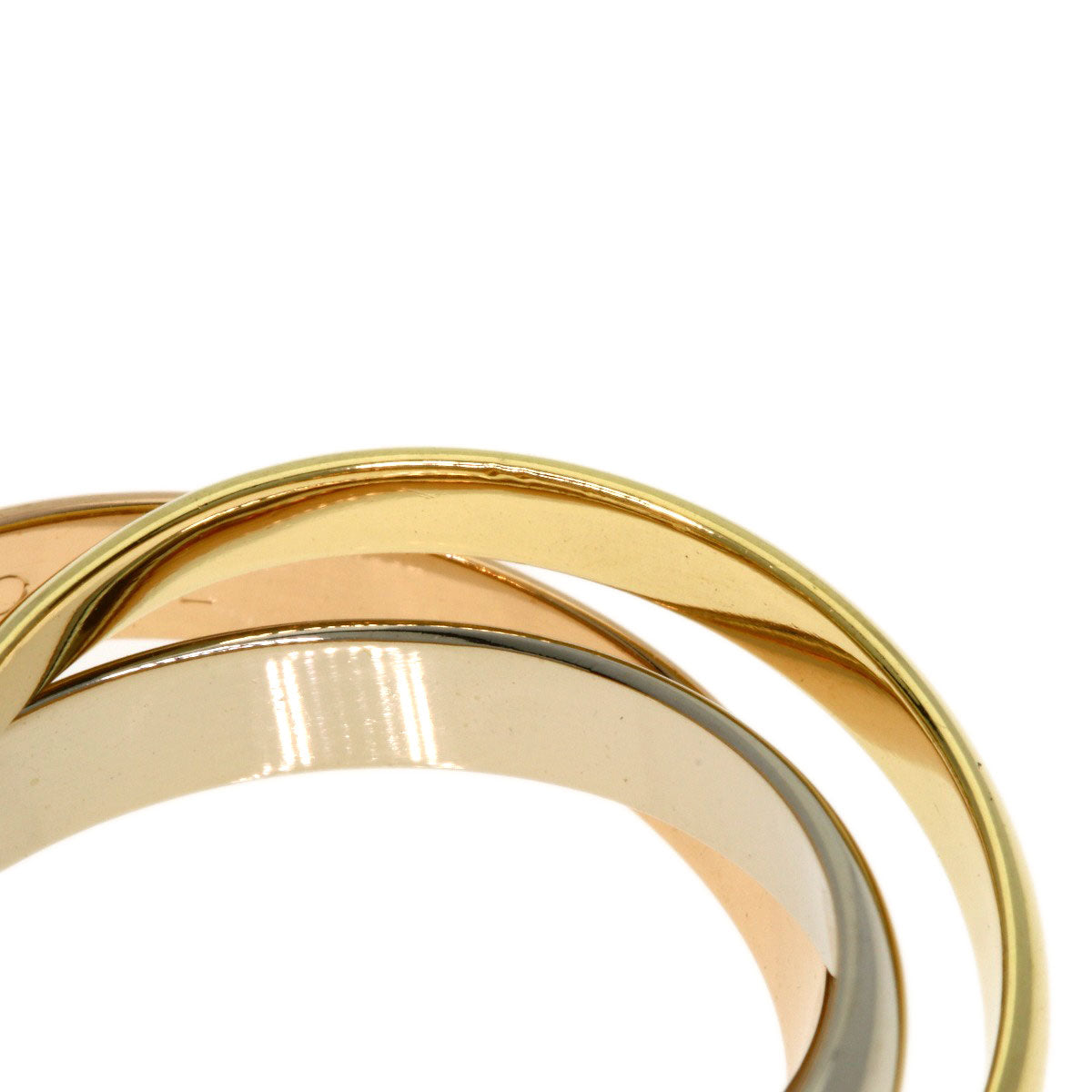 CARTIER Trinity #57 Ring K18 Yellow Gold 18K Pink GoldLadies [Used]