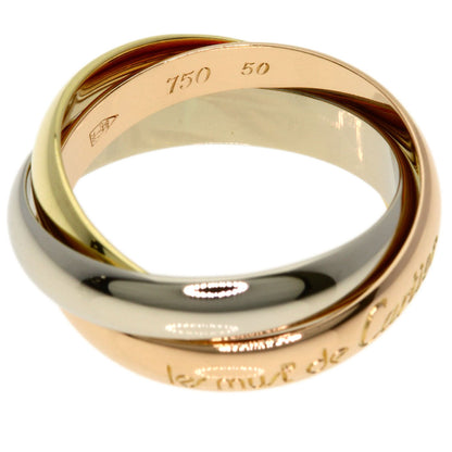 CARTIER Trinity #50 Ring K18 Yellow Gold 18K Pink GoldLadies [Used]