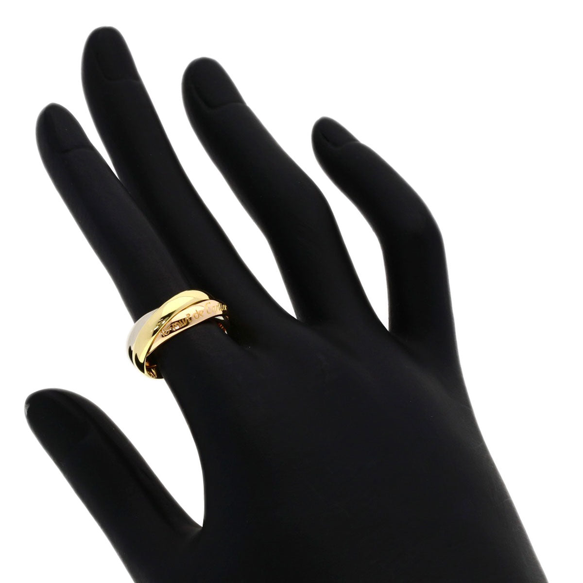 CARTIER Trinity #50 Ring K18 Yellow Gold 18K Pink GoldLadies [Used]