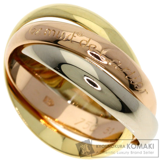 CARTIER Trinity #51 Ring K18 Yellow Gold 18K Pink GoldLadies [Used]
