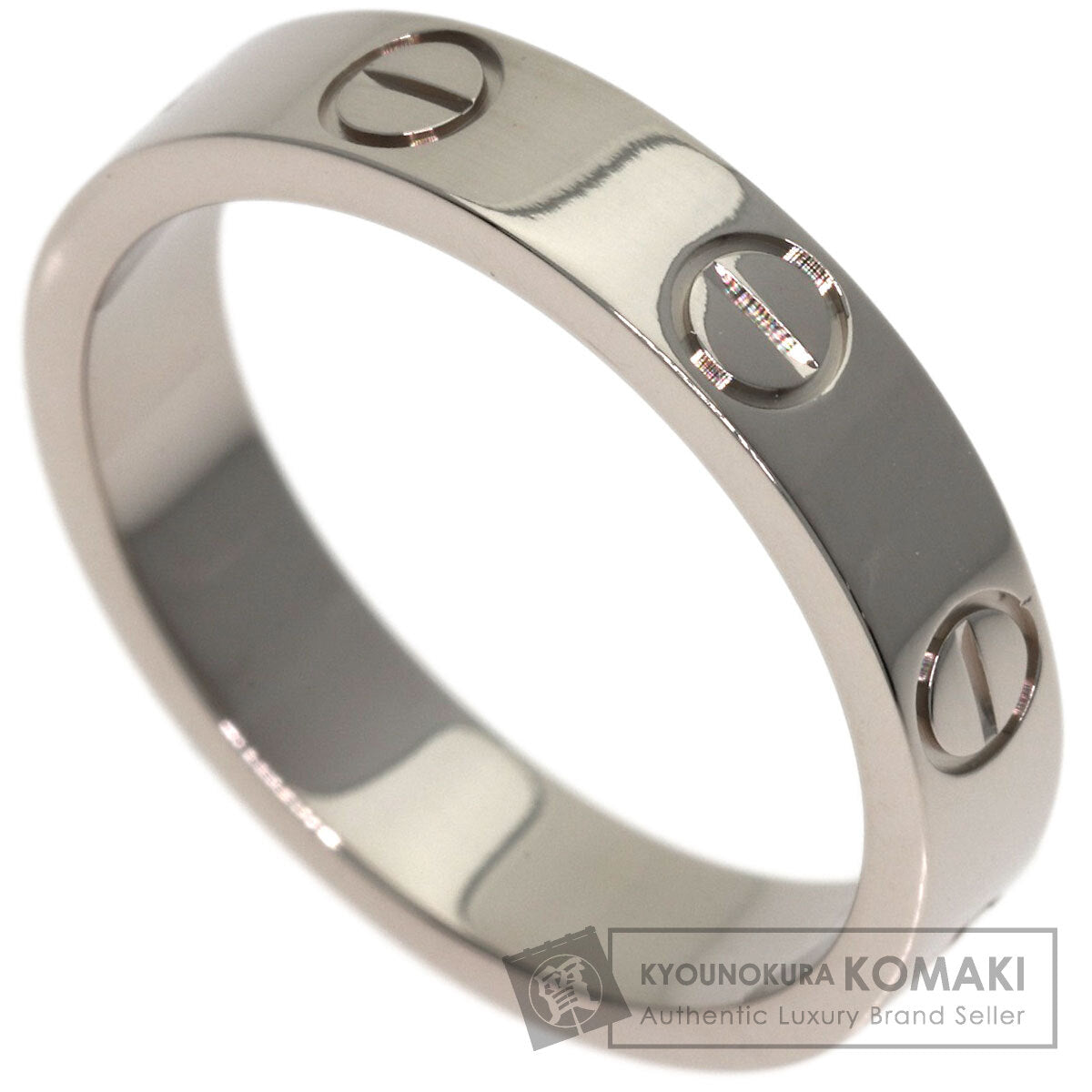 CARTIER love ring #48 Ring K18 White Gold Ladies [Used]