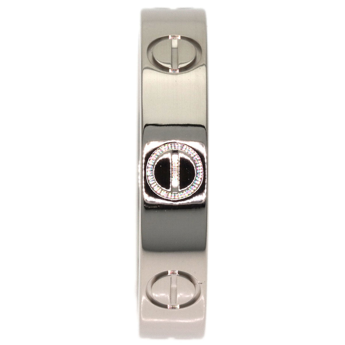 CARTIER love ring #48 Ring K18 White Gold Ladies [Used]