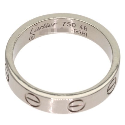 CARTIER love ring #48 Ring K18 White Gold Ladies [Used]