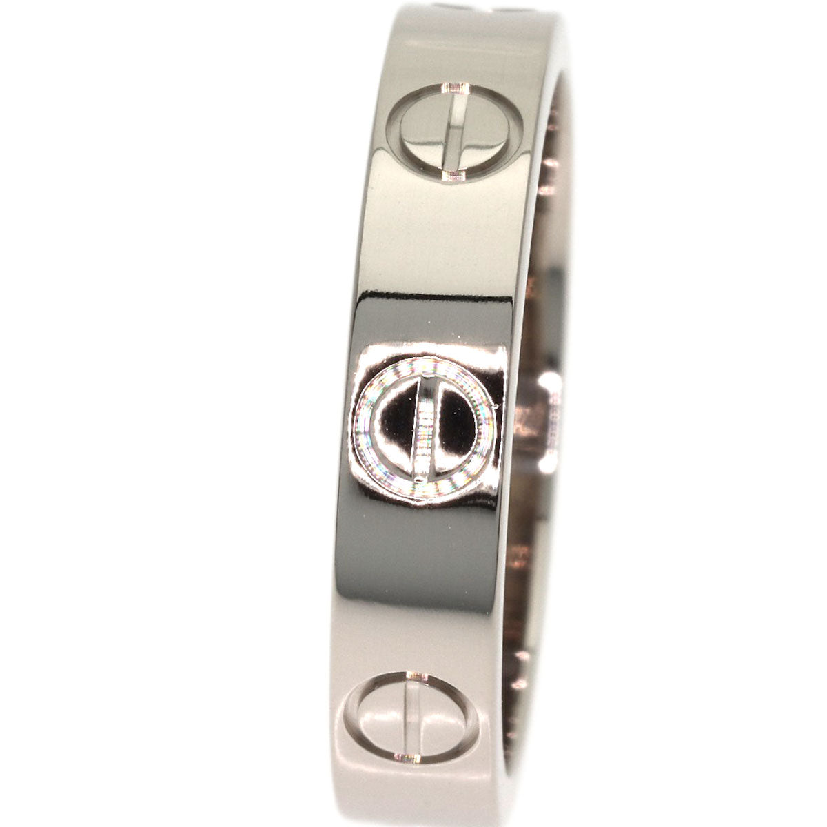CARTIER love ring #48 Ring K18 White Gold Ladies [Used]