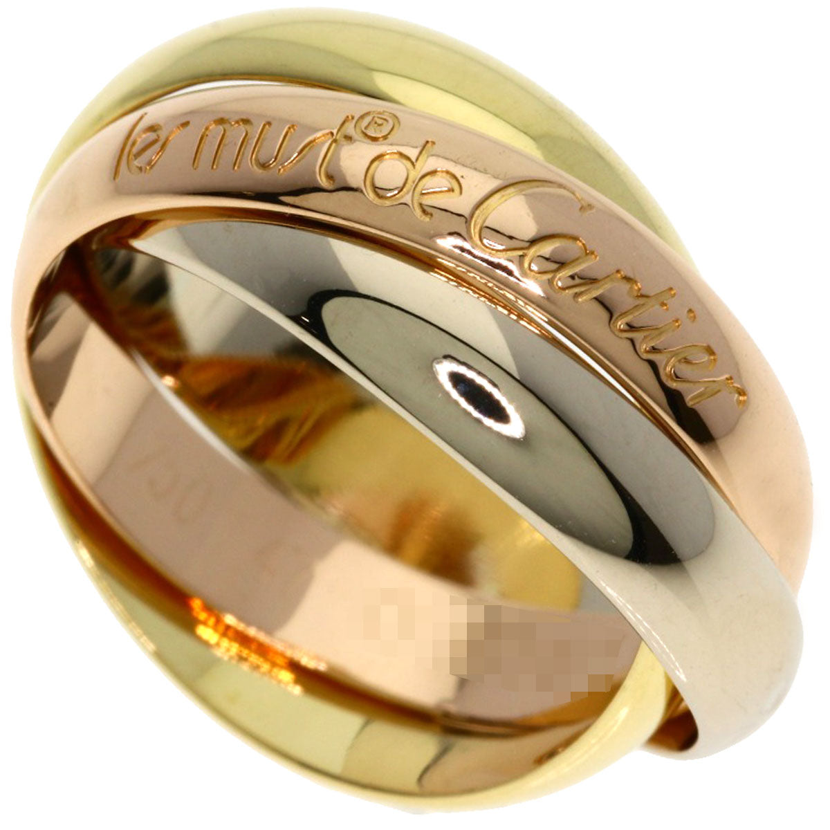 CARTIER Trinity #47 Ring K18 Yellow Gold 18K Pink GoldLadies [Used]