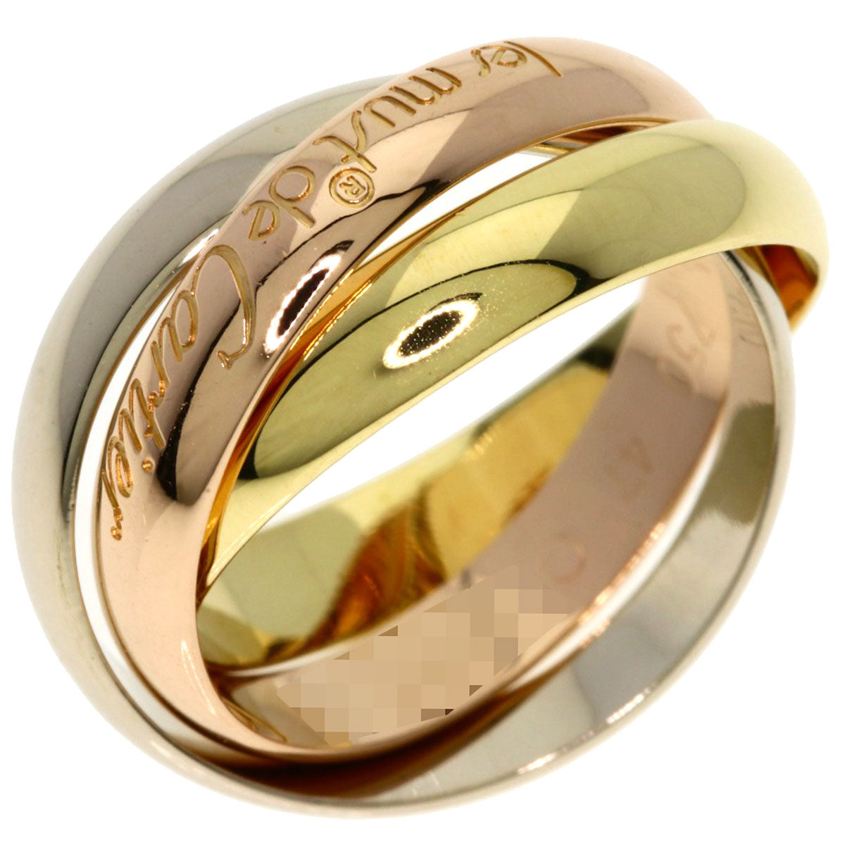CARTIER Trinity #47 Ring K18 Yellow Gold 18K Pink GoldLadies [Used]